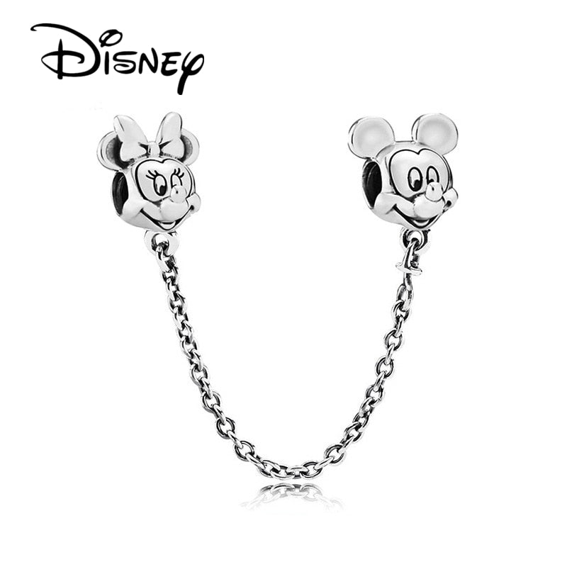 Disney Stitch Minnie Mouse Winnie Charms Dangle Fit Charms Silver 925 Original Bracelet Beads Charm for Pendant Jewelry Gift