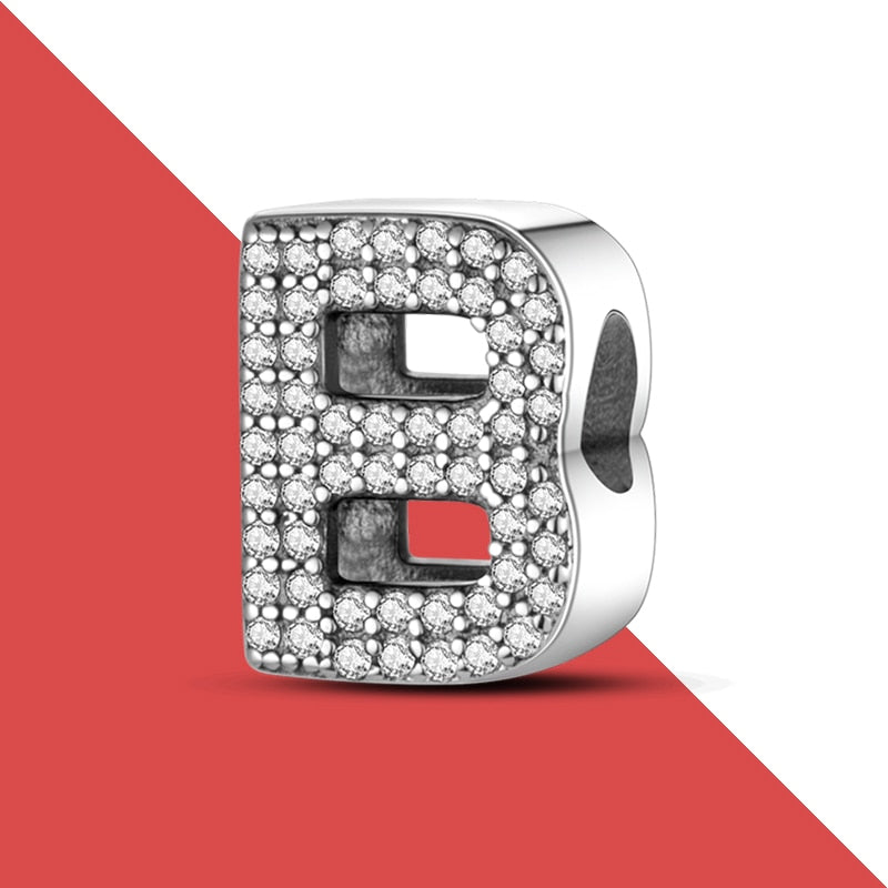 charms plata de ley 925 fit pandora 925 original bracelets for women 925 silver letter charms beads pendant diy jewelry 2022 hot