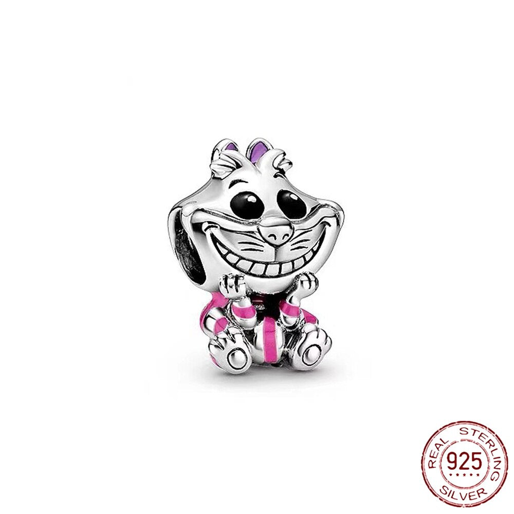 New 925 Sterling Silver Safety Chain Romantic Flowers Balloon Charms Bead Fit Original Pandora Bracelets Charm DIY Women Jewelry