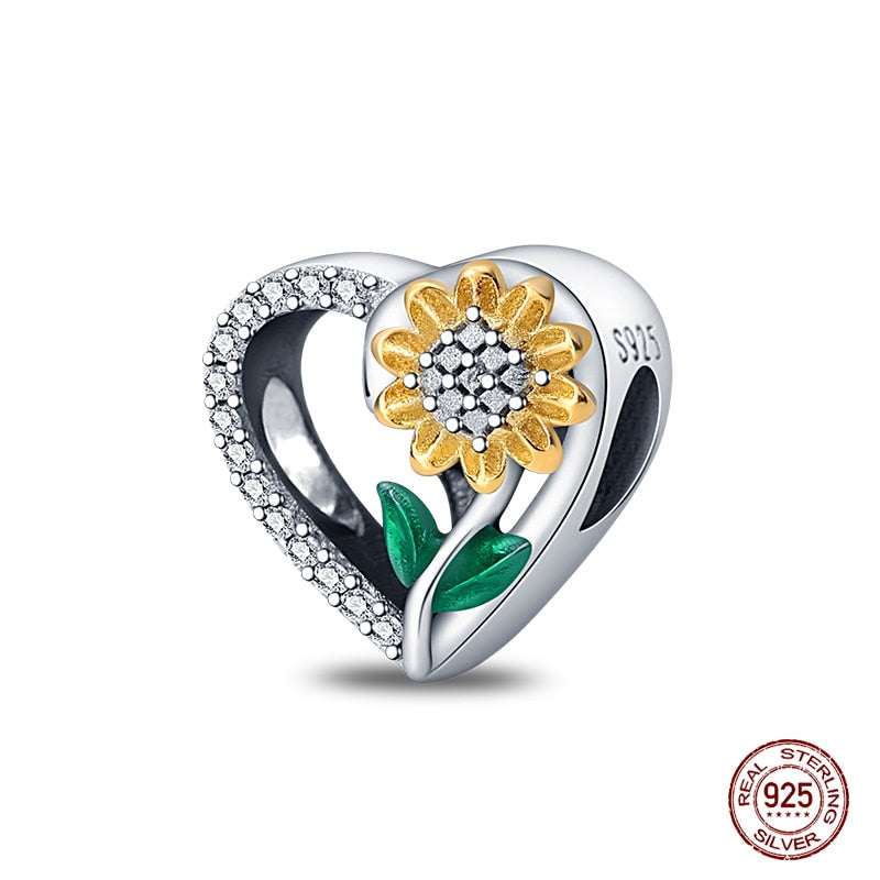 Fit Pandora 925 Original Bracelet Chameleon Luminous Firefly Butterfly Silver Charms Beads For DIY Christmas Jewelry Gift Making