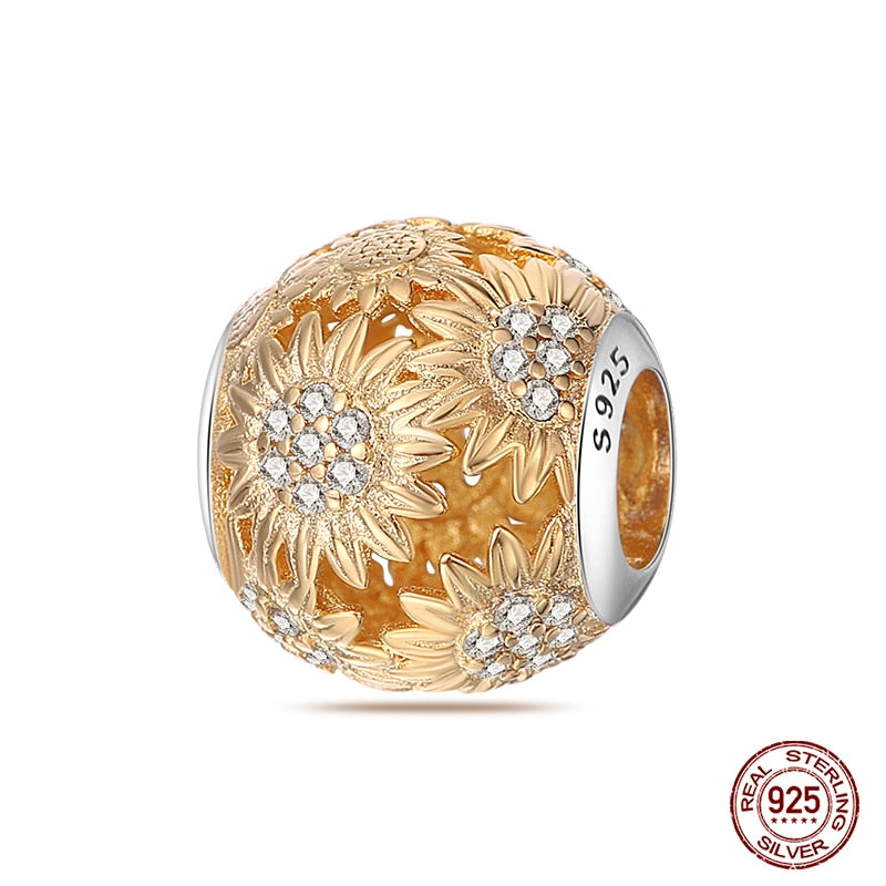 Fit Pandora 925 Original Bracelet Chameleon Luminous Firefly Butterfly Silver Charms Beads For DIY Christmas Jewelry Gift Making