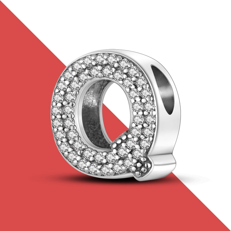 charms plata de ley 925 fit pandora 925 original bracelets for women 925 silver letter charms beads pendant diy jewelry 2022 hot