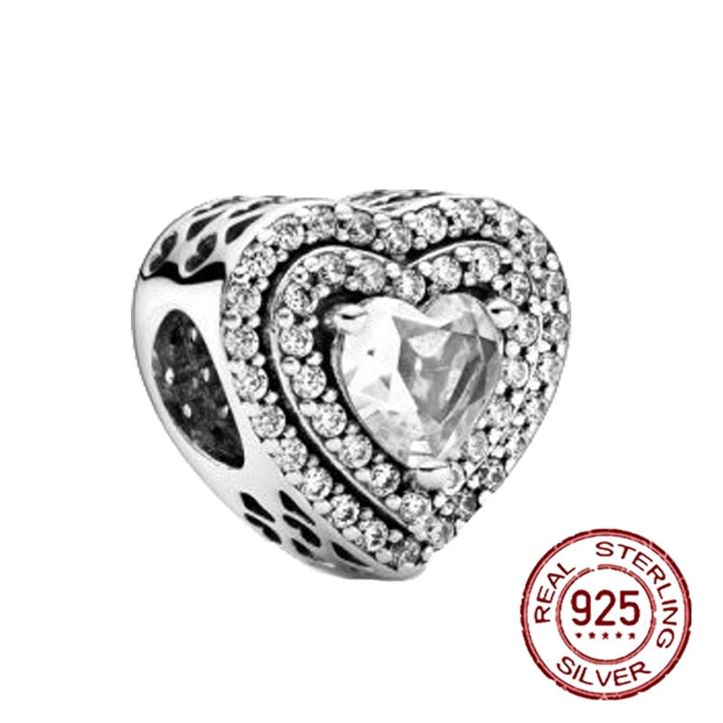 NEW plata ley 925 Sterling Silver Bear Balloon Mom Beads Charm Fit Original Pandora Bracelets Charm For Women Jewelry DIY Gift