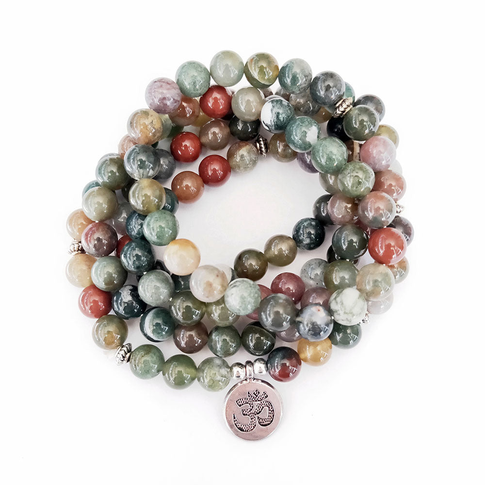 108 Bracelets Indian Agate Popular Amazon Multi-Layer Bracelet Jewelry In Europe And America