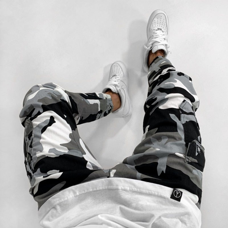 Camouflage Military Joggers Pants Men Pure Cotton Mens Spring Autumn Cargo Pants Men's Comfortable Trousers Camo Casual Clothing