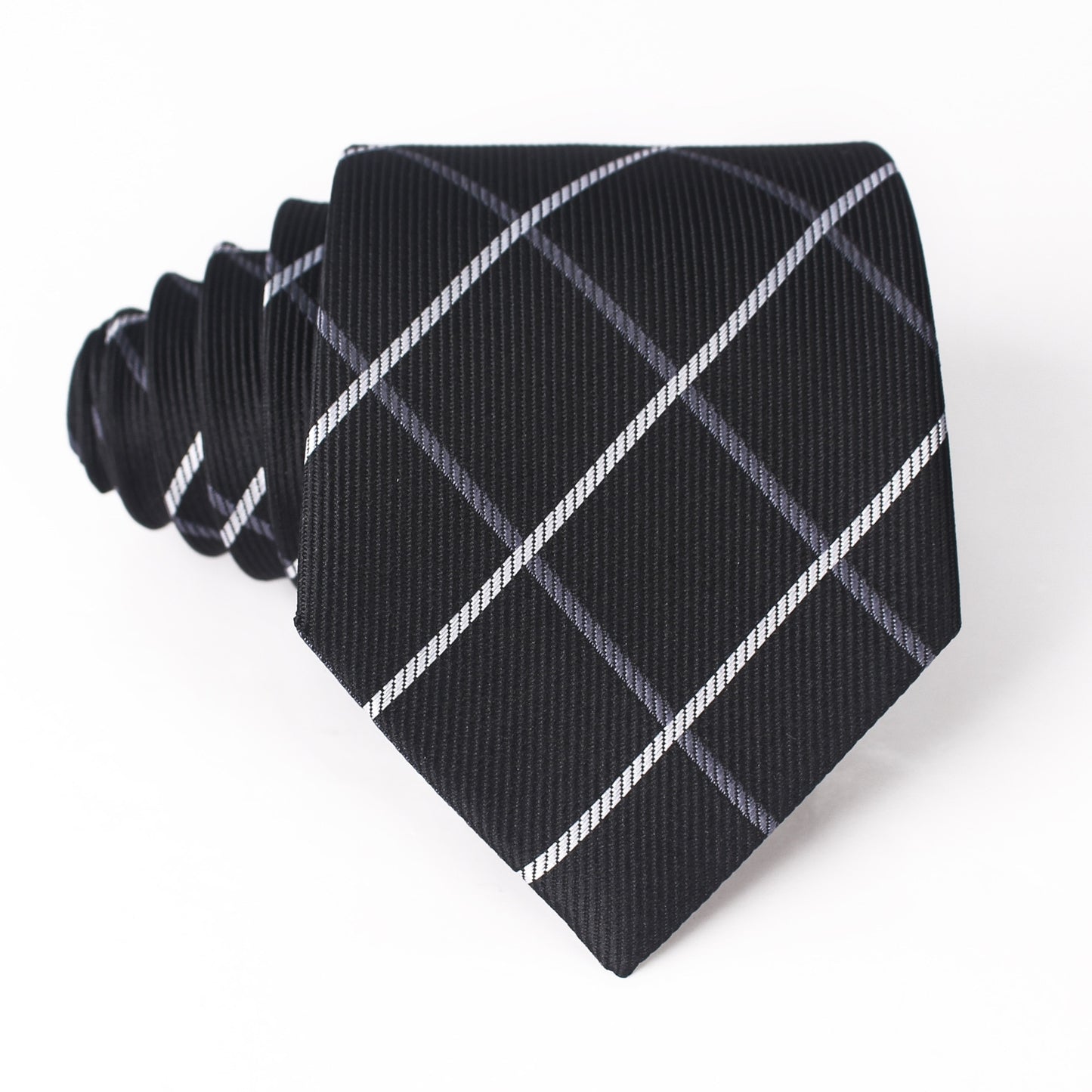 Classic Blue Black Red Necktie Men Business Formal Wedding Tie 8cm Stripe Plaid Neck Ties Fashion Shirt Dress Accessories