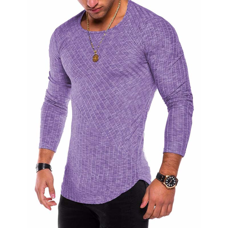 Plus Size S-4XL Slim Fit Sweater Men Spring Autumn Thin O-Neck Knitted Pullover Men Casual Solid Mens Sweaters Pull Homme