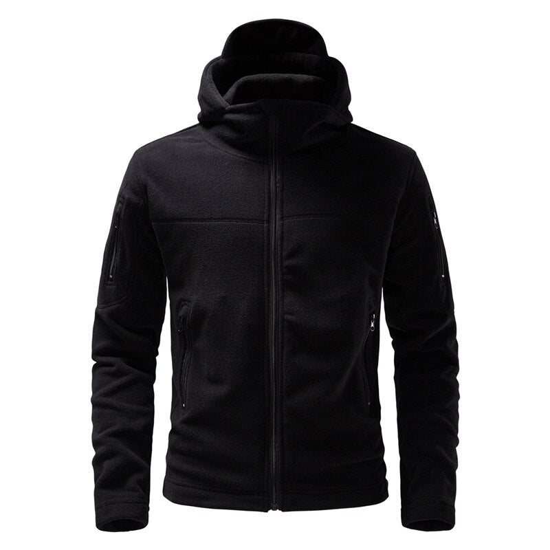 Spring and Autumn New Men's Pure Color Windproof Jacket Fashion Hooded Casual Jacket Outdoor Mountaineering Wear