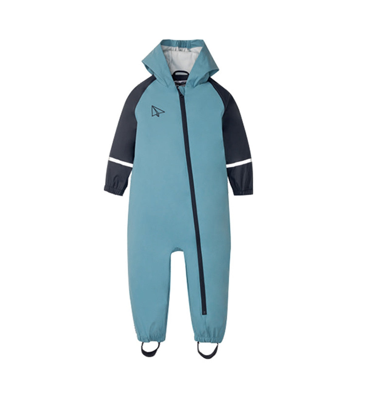 Kids Jumpsuit for Girls Waterproof Overall Girls PU Rain Pants Children Raincoat Baby Hooded Rainwear For Boys And Girls Clothes