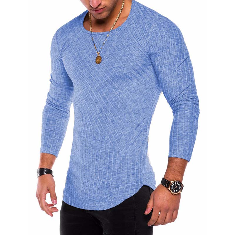 Plus Size S-4XL Slim Fit Sweater Men Spring Autumn Thin O-Neck Knitted Pullover Men Casual Solid Mens Sweaters Pull Homme