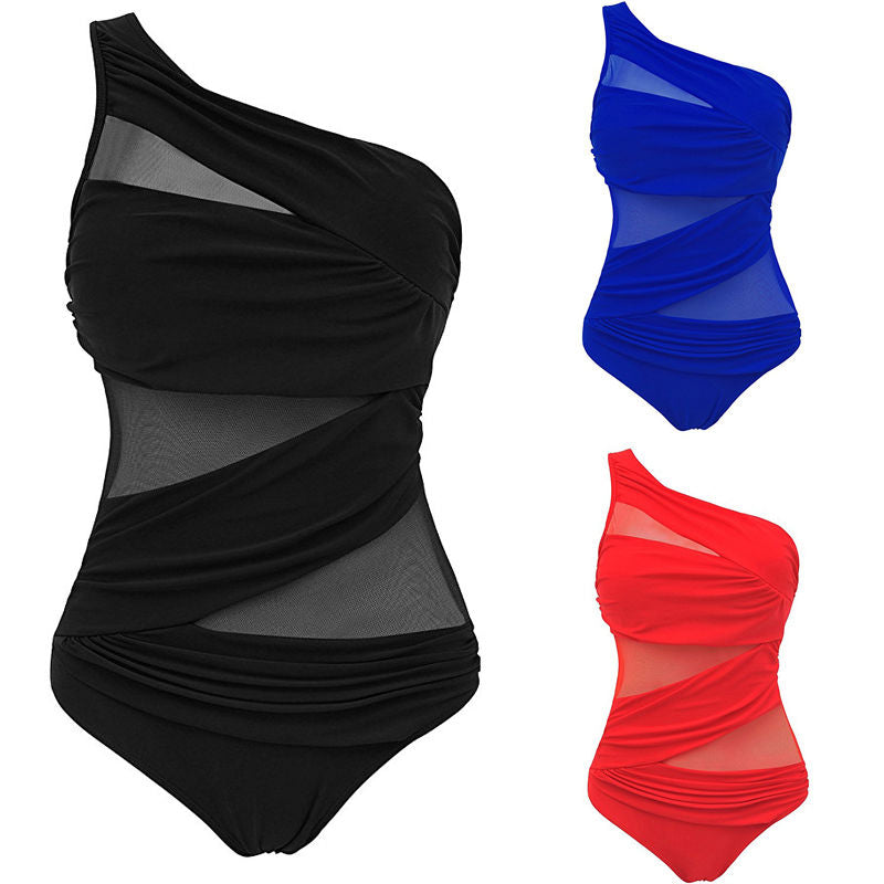 One shoulder One Piece Bathing Suits