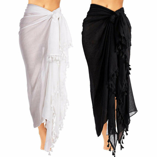Beach Wear Cover Up Swimsuit Wrap Skirt Sarong Dress Women Swimwear Bikini
