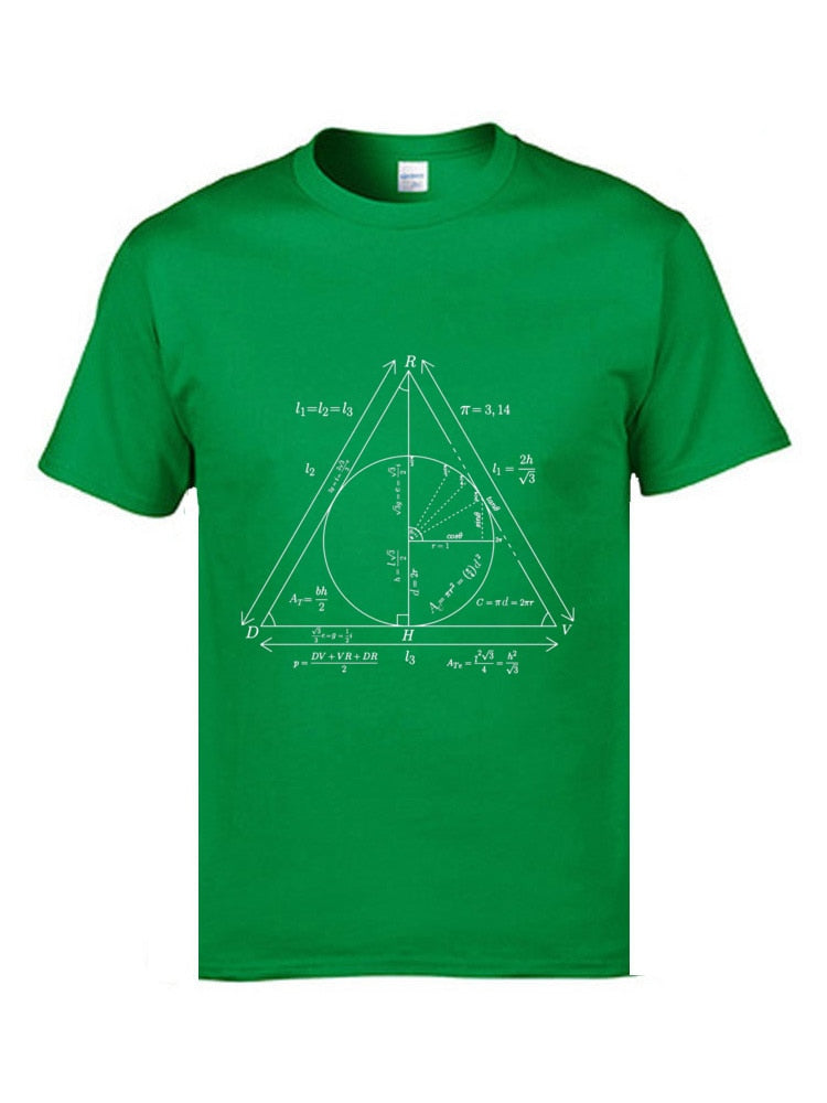 Math Teacher Formula Website T Shirts Triangle Law Summation College Tshirts Mens  University T-Shirts High Quality Tees