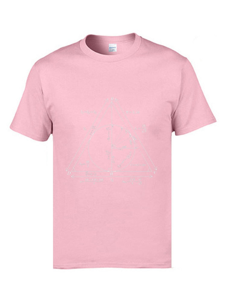 Math Teacher Formula Website T Shirts Triangle Law Summation College Tshirts Mens  University T-Shirts High Quality Tees