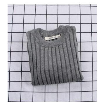 New Girls Sweaters Solid Candy Color Boys Sweaters Autumn New Knitted Baby Girls Ribbed Sweater Kids Clothing Girls Pullover