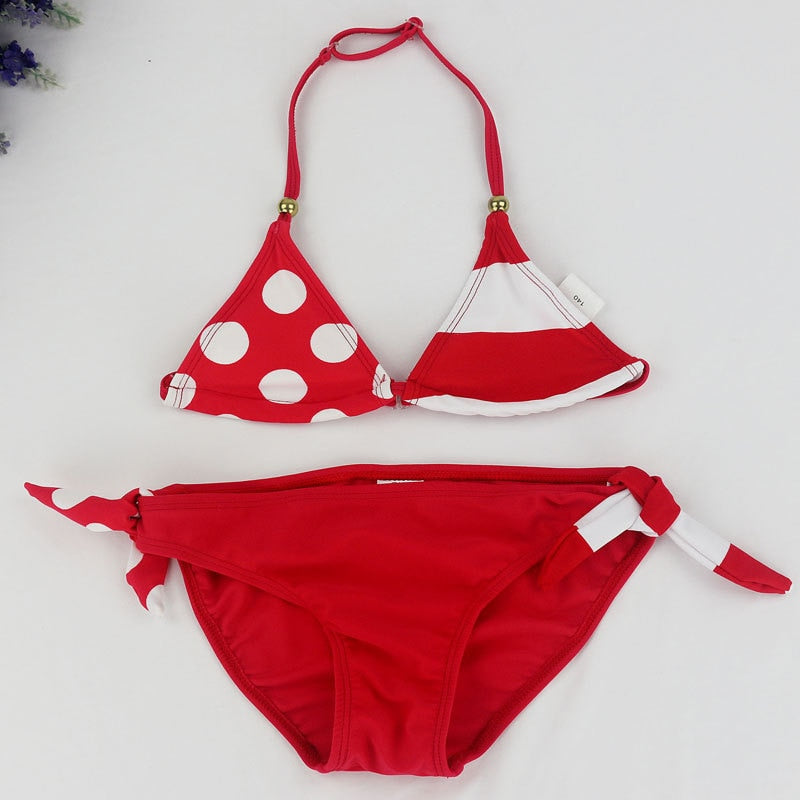 New Children Swimwear Baby Kids Cute Bikini Girls Split Two Pieces Swimsuit Bathing Suit Beachwear Kids Biquini Infantil