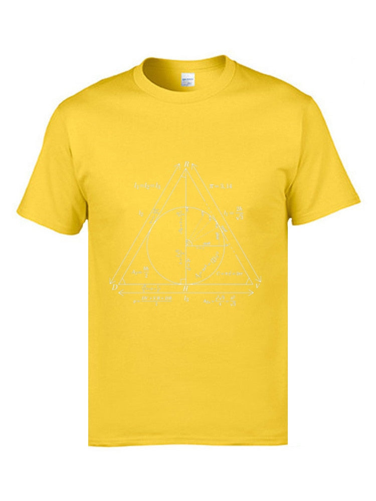Math Teacher Formula Website T Shirts Triangle Law Summation College Tshirts Mens  University T-Shirts High Quality Tees
