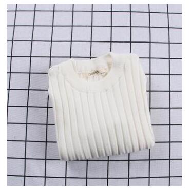 New Girls Sweaters Solid Candy Color Boys Sweaters Autumn New Knitted Baby Girls Ribbed Sweater Kids Clothing Girls Pullover