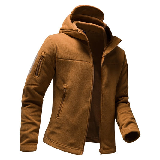 Spring and Autumn New Men's Pure Color Windproof Jacket Fashion Hooded Casual Jacket Outdoor Mountaineering Wear