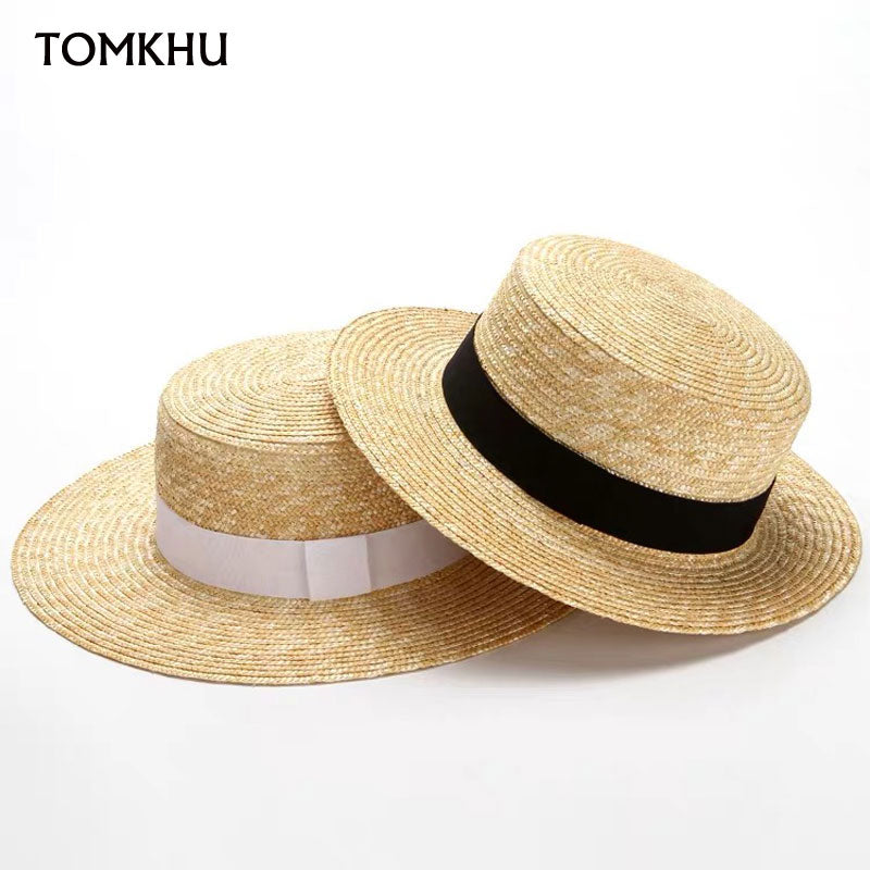 Summer Women Wide Brim Straw Hat Fashion Chapeau Paille Lady Sun Hats Boater Wheat Panama Beach Hats Chapeu Feminino Caps
