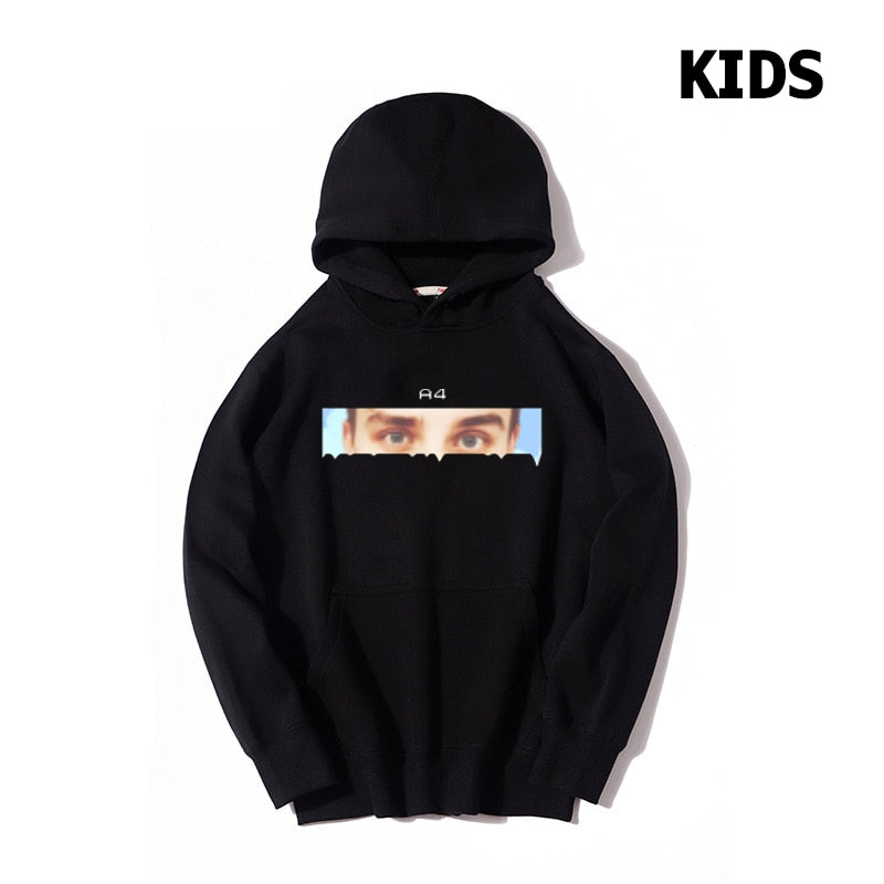 Family Clothing Kids Merch A4 Eyes Printed Hoodie Boys Hooded Sweatshirts Girls Casual Thicked Pullovers