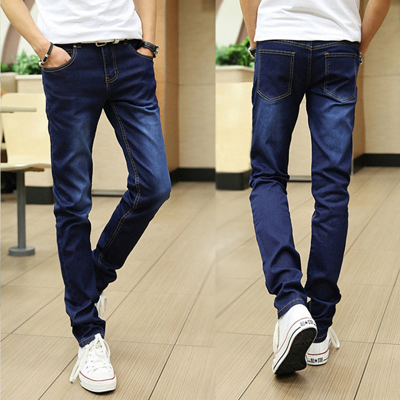 Slim Skinny Jeans Spring Autumn Men's Handsome Casual Long Trousers Thin Students Youth Teenagers Men's Pencil Pants