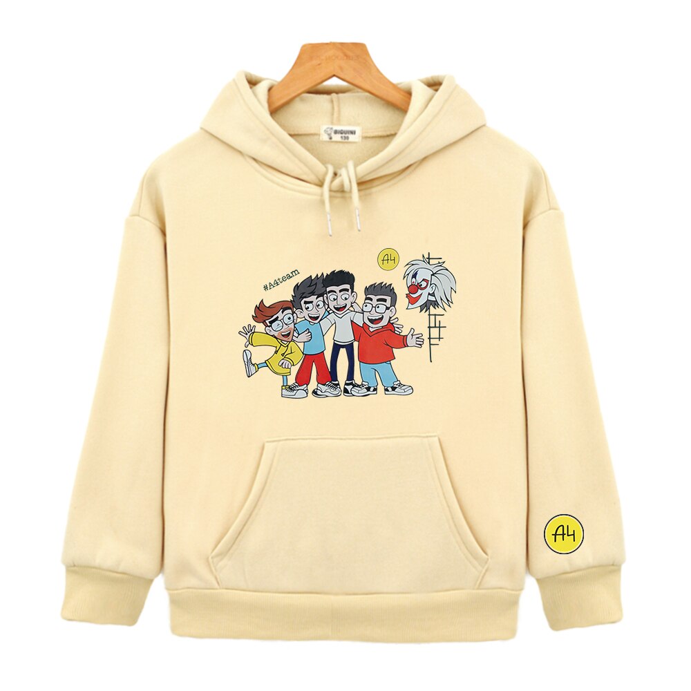 Kids Hoodie Merch A4 Sweatshirt Children's Clothing Top Autumn Boy's Girl's Tops Casual Baby Clothes