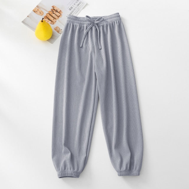 School Pants for Girl Wide Leg Sweatpants Mosquito Proof Pants Summer Black Teen Casual Pants Mid Waist Trousers 10 11 12 Years