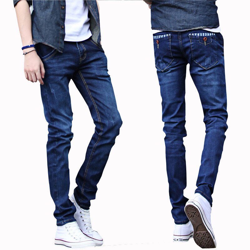 Slim Skinny Jeans Spring Autumn Men's Handsome Casual Long Trousers Thin Students Youth Teenagers Men's Pencil Pants