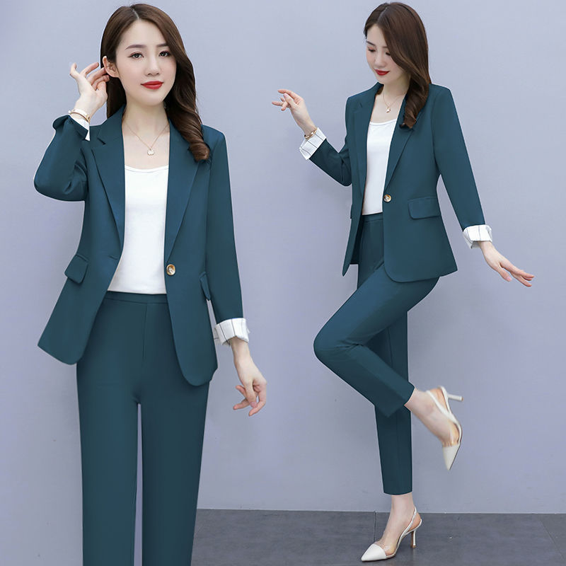 Women's Spring Summer Thin Blazer Pants 3 Pcs Set Office Lady Work Graceful Suit Coat Trousers Vest Outfits Daily Clothes