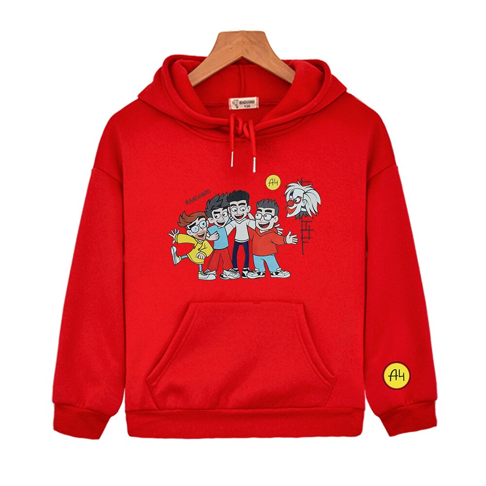 Kids Hoodie Merch A4 Sweatshirt Children's Clothing Top Autumn Boy's Girl's Tops Casual Baby Clothes