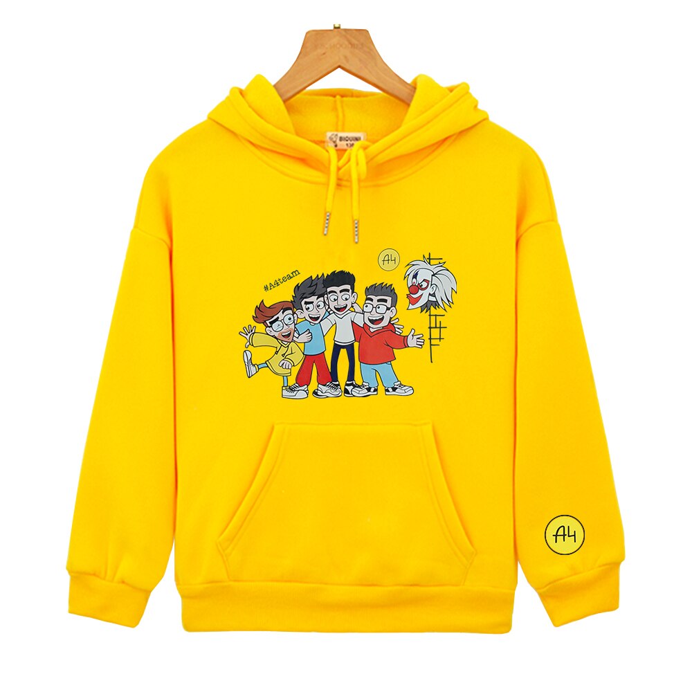 Kids Hoodie Merch A4 Sweatshirt Children's Clothing Top Autumn Boy's Girl's Tops Casual Baby Clothes