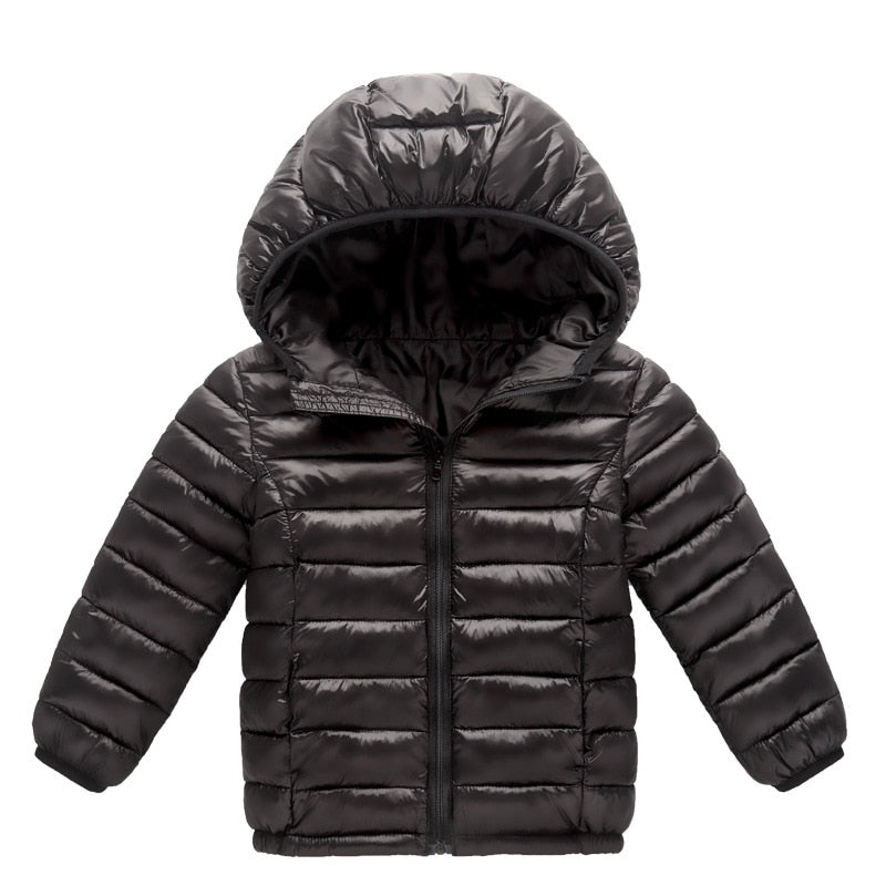 New Fashion Children Jacket Outerwear Boys and Girl Autumn Clothes Warm Down Hooded Coat Teenage Parka Kids Winter Clothing