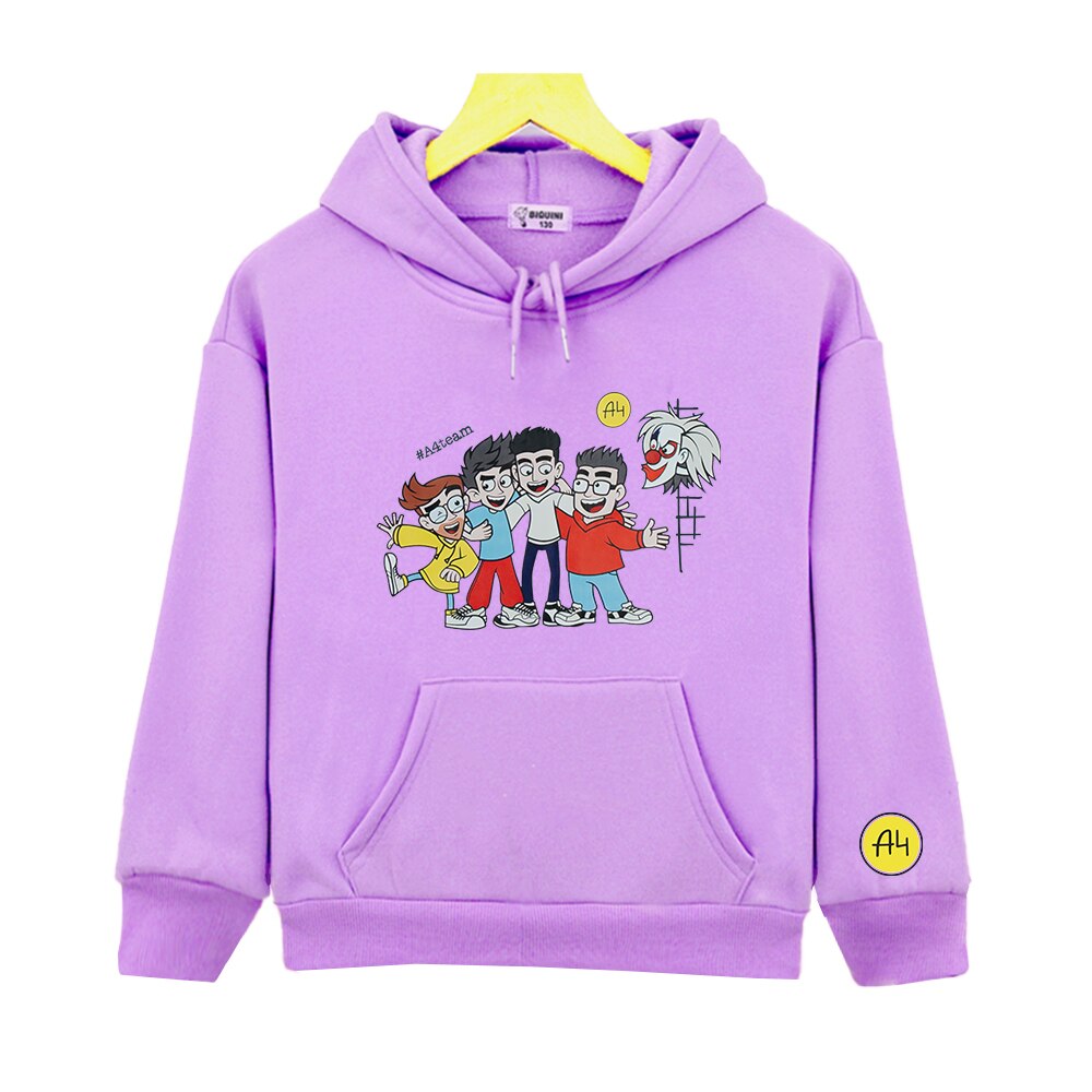 Kids Hoodie Merch A4 Sweatshirt Children's Clothing Top Autumn Boy's Girl's Tops Casual Baby Clothes