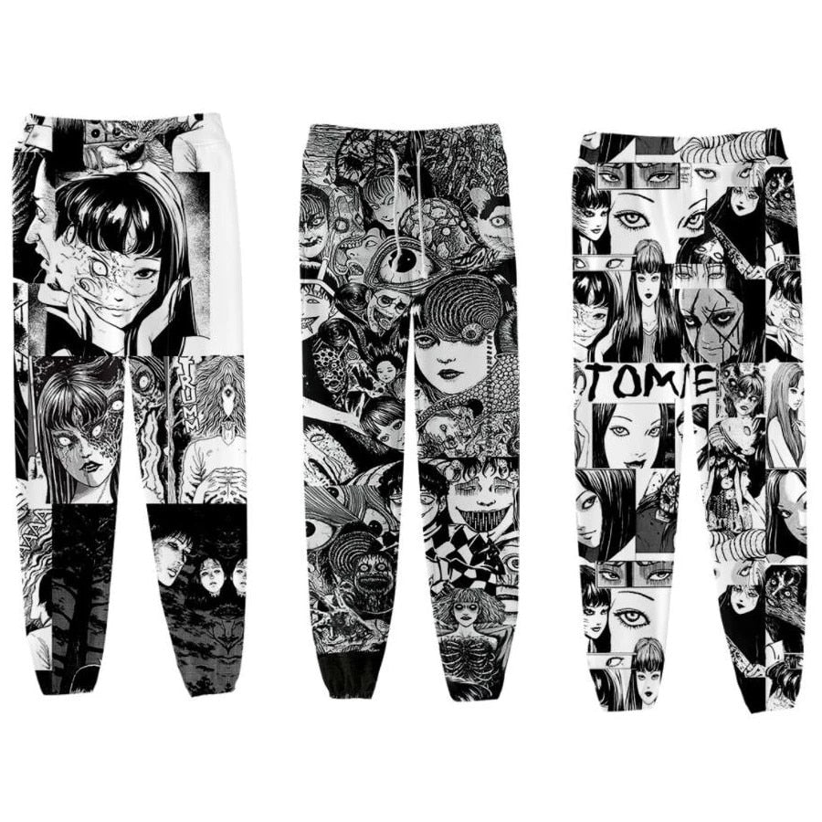 Japan Horror Manga Junji Ito Sweat Pants 3D Joggers Pants Men/Women Trousers Hip Hop Sweatpants Pantalon Homme Boy girls