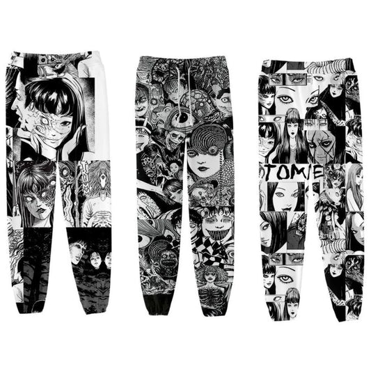 Japan Horror Manga Junji Ito Sweat Pants 3D Joggers Pants Men/Women Trousers Hip Hop Sweatpants Pantalon Homme Boy girls