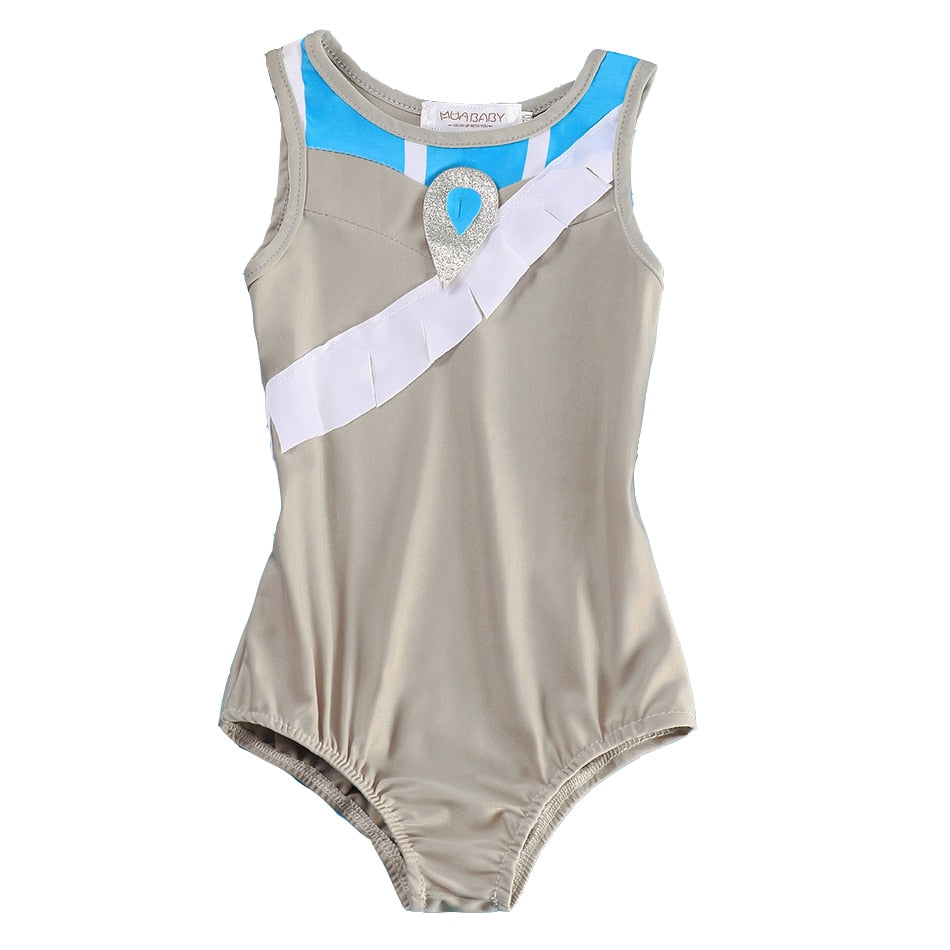 Summer Swimming Dress up for Baby Girls Bathing Suit Kids Swimwear Inspired from Fairy Tale Children One Piece Princess Swimsuit