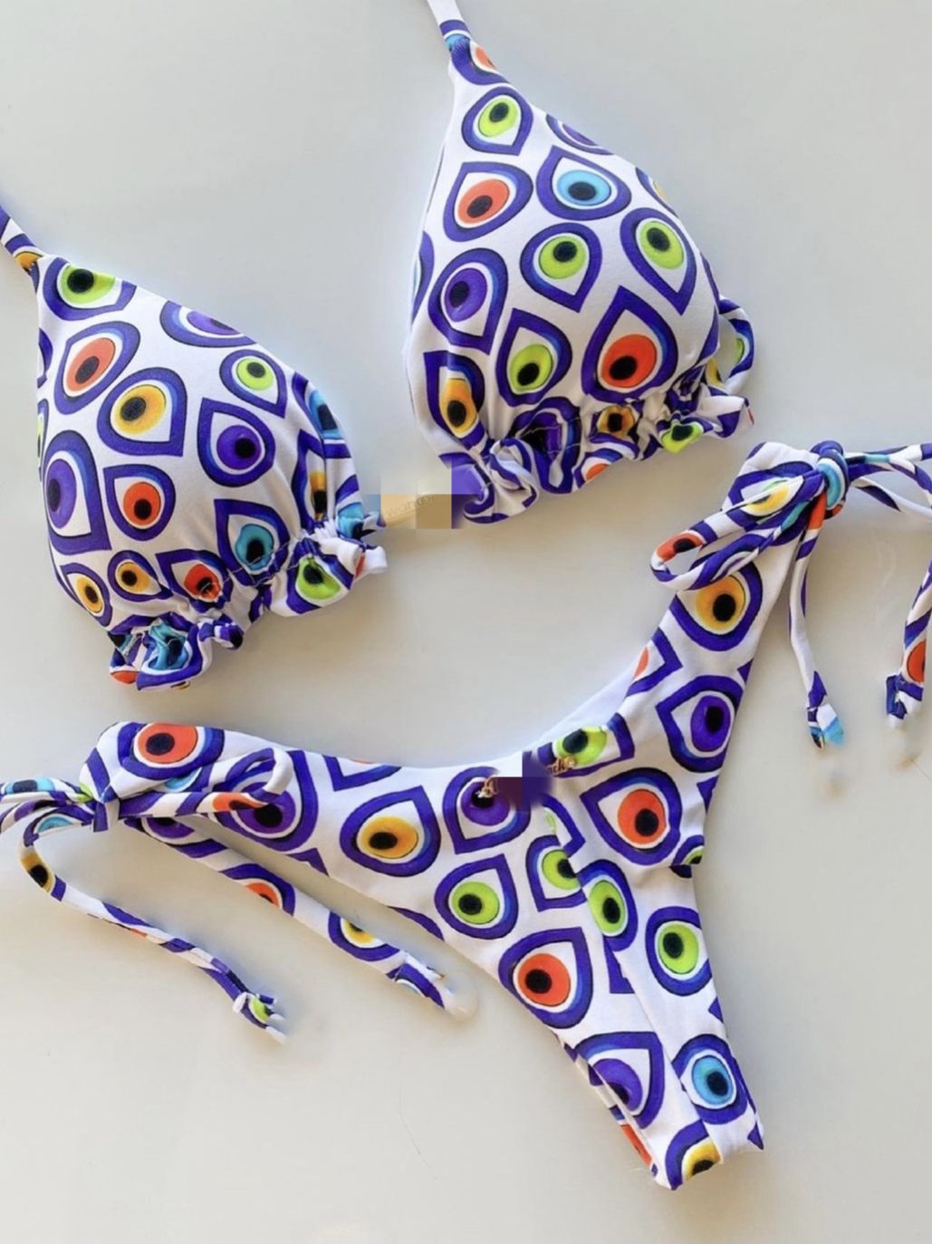 New Sport Swimwear Female Push Up Bikinis Sexy Bandage Women Swimsuit Print Two-Piece Bathing Suit Beach Wear