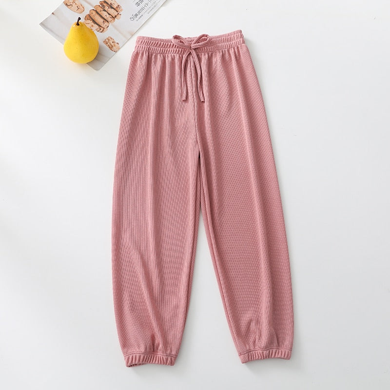 School Pants for Girl Wide Leg Sweatpants Mosquito Proof Pants Summer Black Teen Casual Pants Mid Waist Trousers 10 11 12 Years