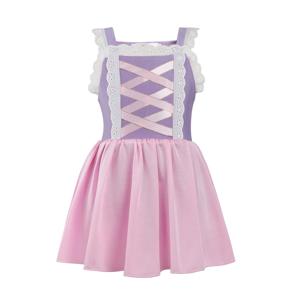 Summer Swimming Dress up for Baby Girls Bathing Suit Kids Swimwear Inspired from Fairy Tale Children One Piece Princess Swimsuit