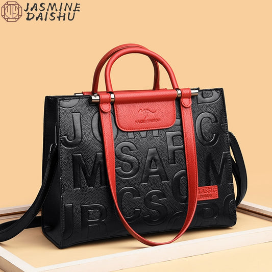 Brand Luxury Designer Shoulder Bags New Women's Large Capacity Vintage Tote Bags Women's Soft Leather Messenger Handbags