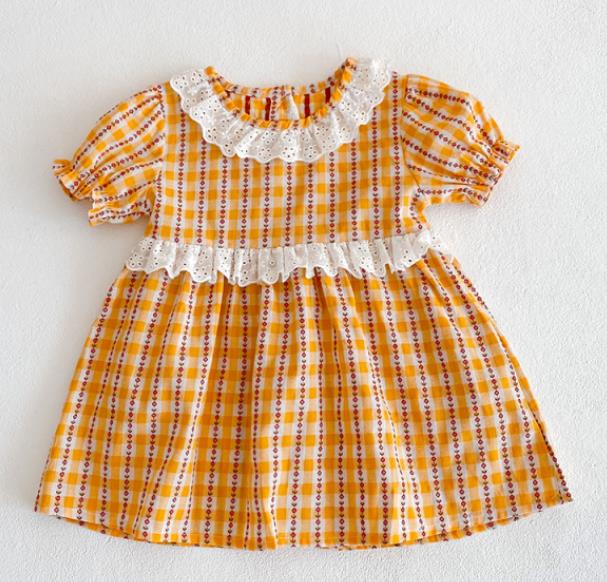 Vestidos de estilo coreano japonés para niñas, ropa informal de princesa, con volantes, para verano
