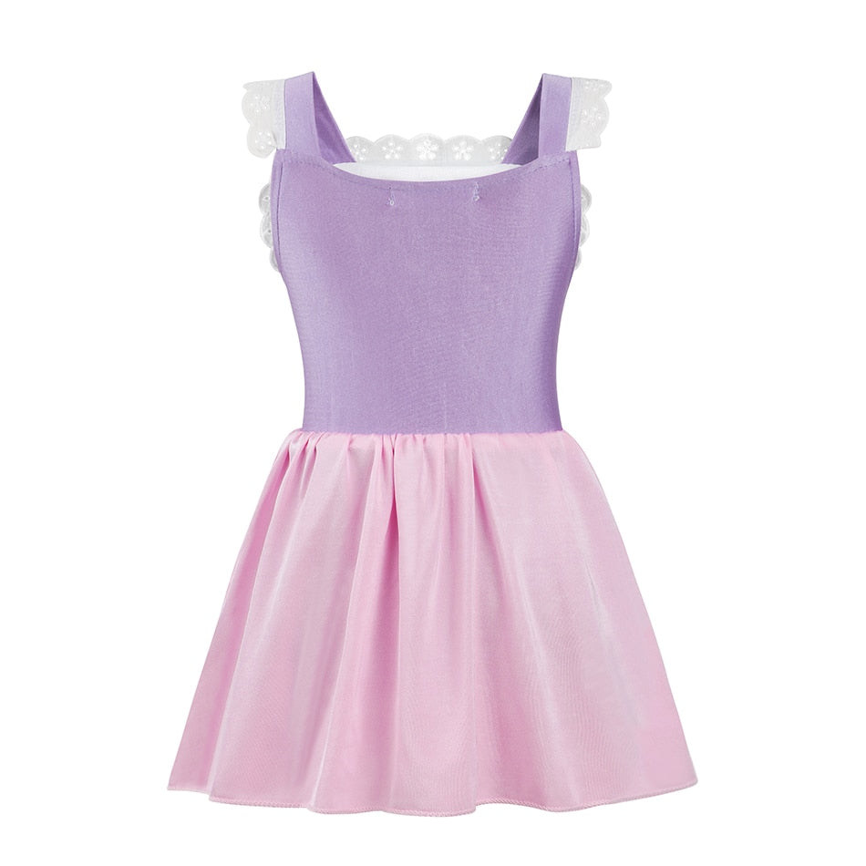 Summer Swimming Dress up for Baby Girls Bathing Suit Kids Swimwear Inspired from Fairy Tale Children One Piece Princess Swimsuit