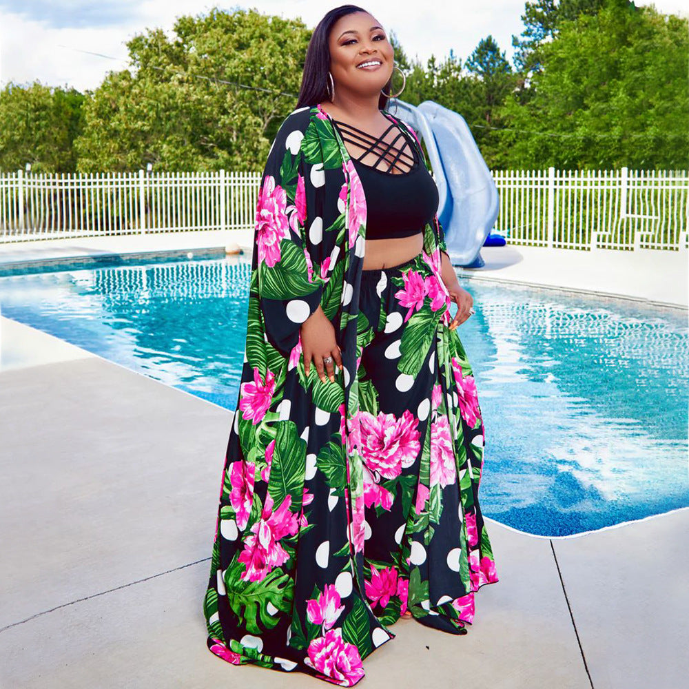 Women's Windbreaker Coat Long Suit Printing